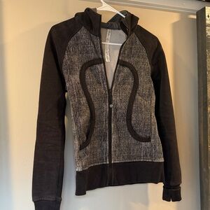 lululemon athletica Black and Gray Scuba Jacket
